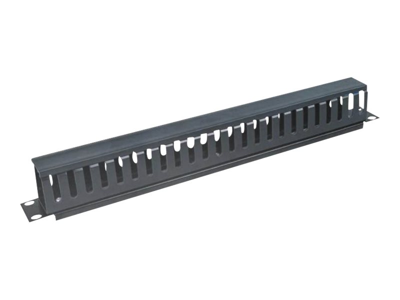 Organizer kabli 19" 1U ze zdejmowana pokrywą, Czarny LogiLink