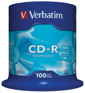 CDR Verbatim 700MB x52  CAKE*100