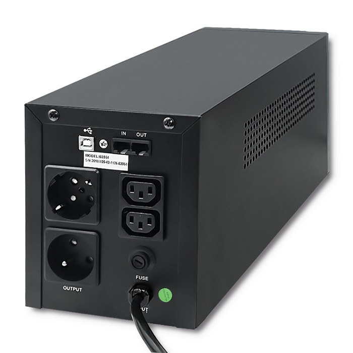 Zasilacz awaryjny UPS - Qoltec Monolith 1000VA - obrazek 2