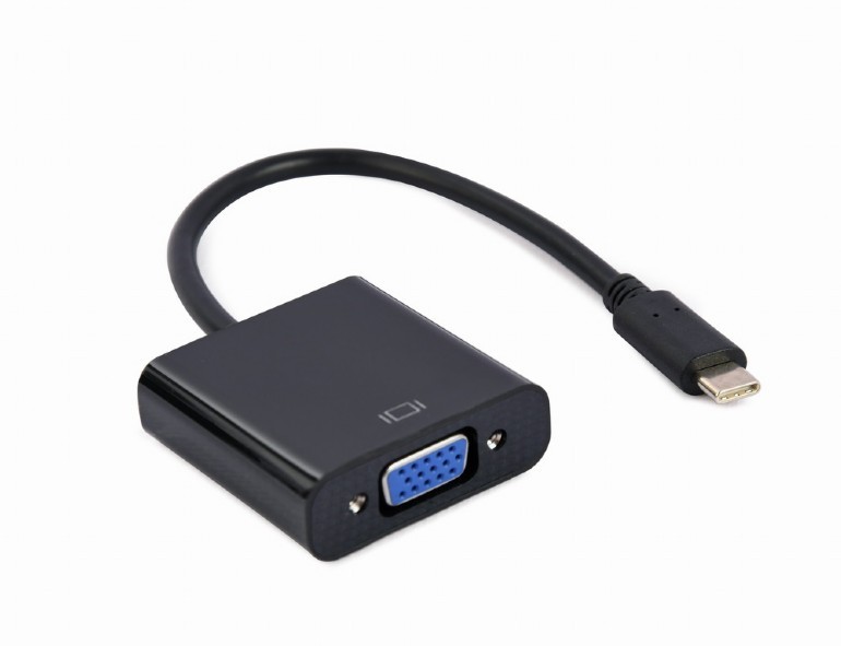 Adapter USB Type-C męski na VGA żeński Gembird