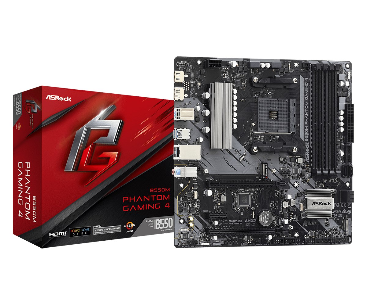 Płyta Socket AM4  ASRock B550M Phantom Gaming 4