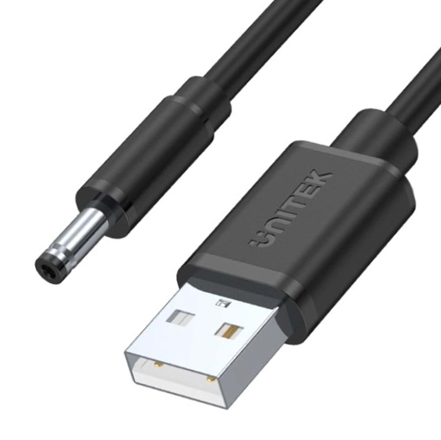Kabel zasilający USB - wtyk DC 3.5/1.35 mm  Unitek