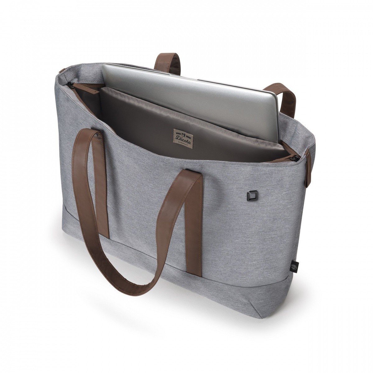 Torba na laptopa Dicota Shopper Eco Motion 13 - 14.1" Szara - obrazek 3