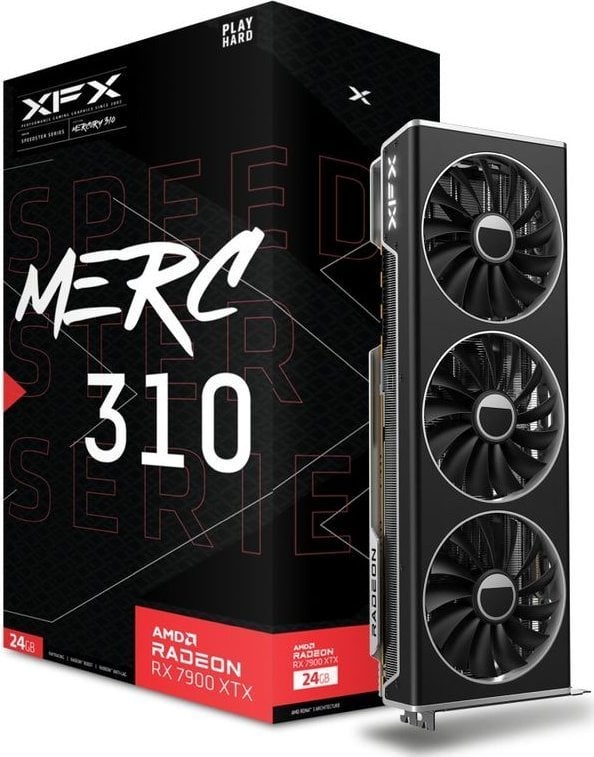 Radeon RX 7900 XTX  24GB  XFX  Speedster MERC 310 Black Edition