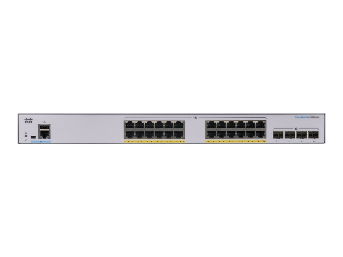 Switch Cisco CBS250-24FP-4X Smart 24-port Gigabit Full PoE 4X10G SFP+ - obrazek 2