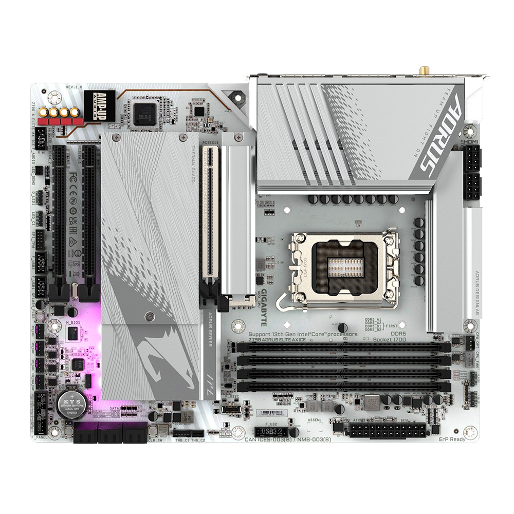 Płyta Socket LGA1700 Gigabyte Z790 AORUS ELITE AX ICE - obrazek 2