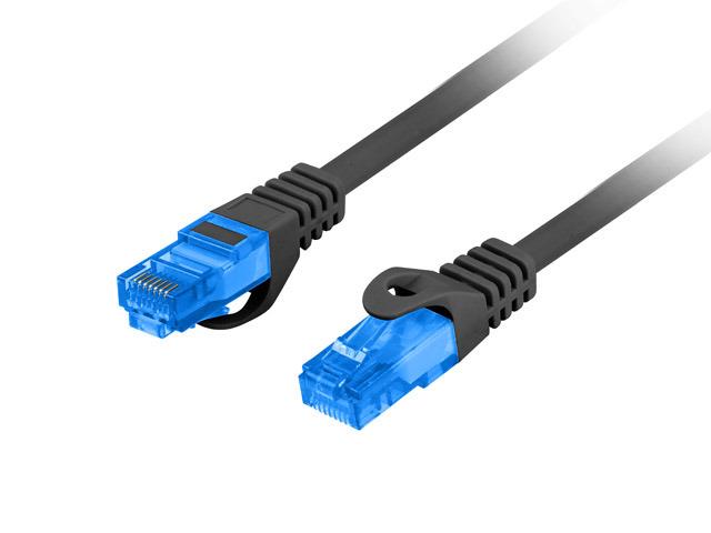 Kabel RJ45/RJ45 1.5 m Patchcord Kategoria 6a Czarny Lanberg S/FTP