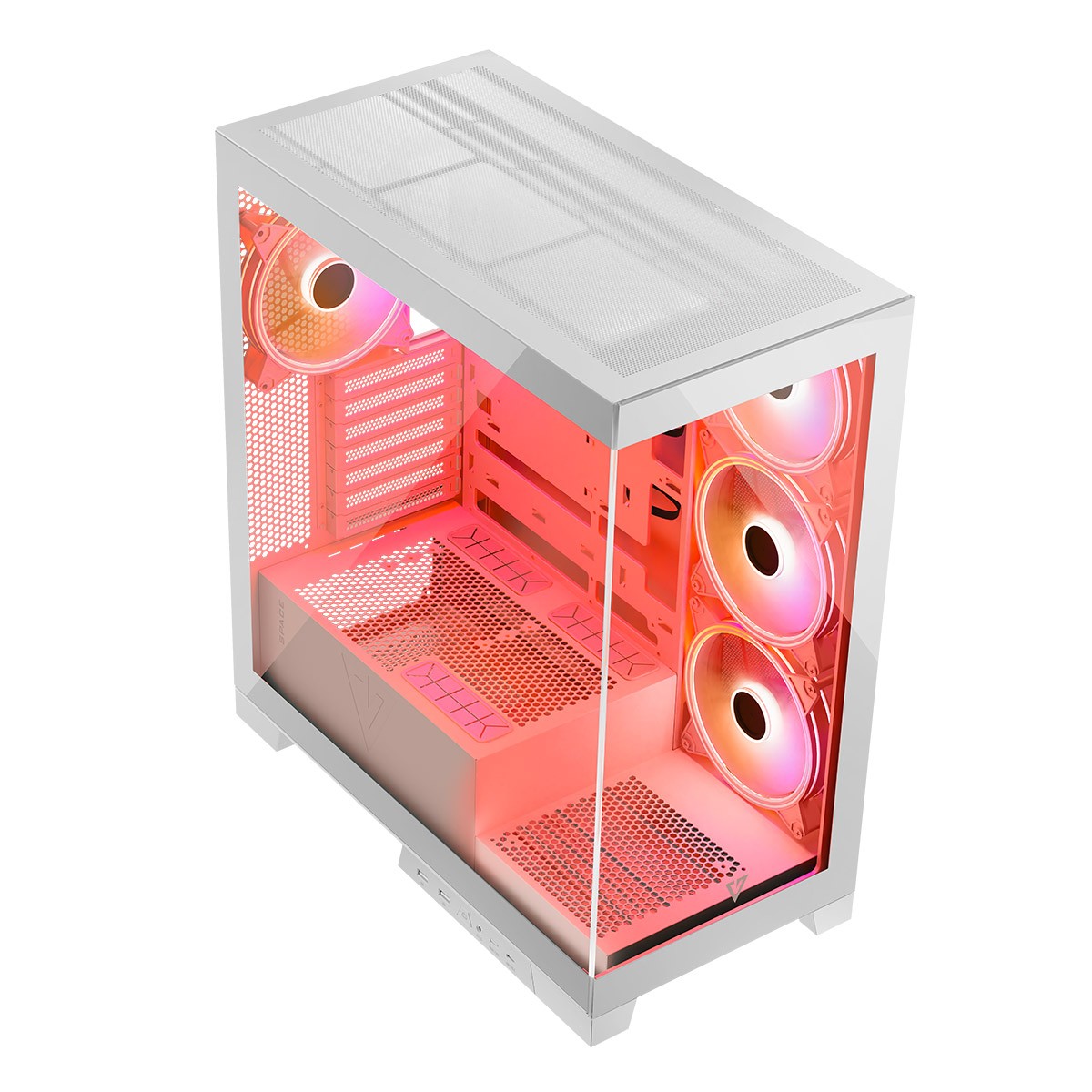 Obudowa Modecom Volcano Space ARGB Biała - obrazek 2