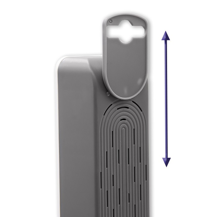 Listwa zasilająca Qoltec 6 gniazd 1.8m Biało - szara - obrazek 4