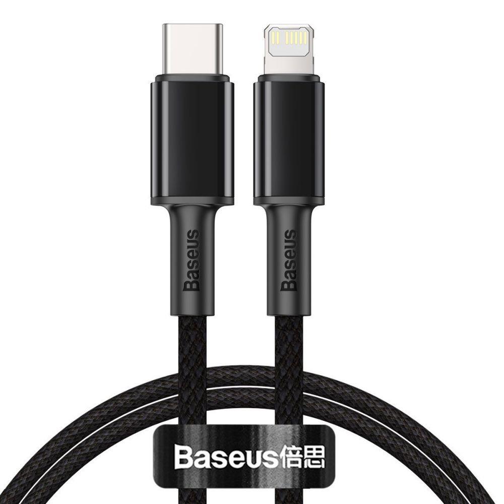 Kabel USB Type-C na Lightning 20W 1.0 m Czarny Baseus High Density Braided