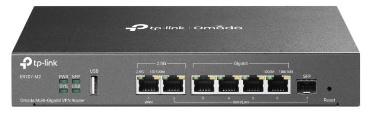 Router TP-Link ER707-M2 VPN Omada, 2x2.5GbE 5x1GbE USB