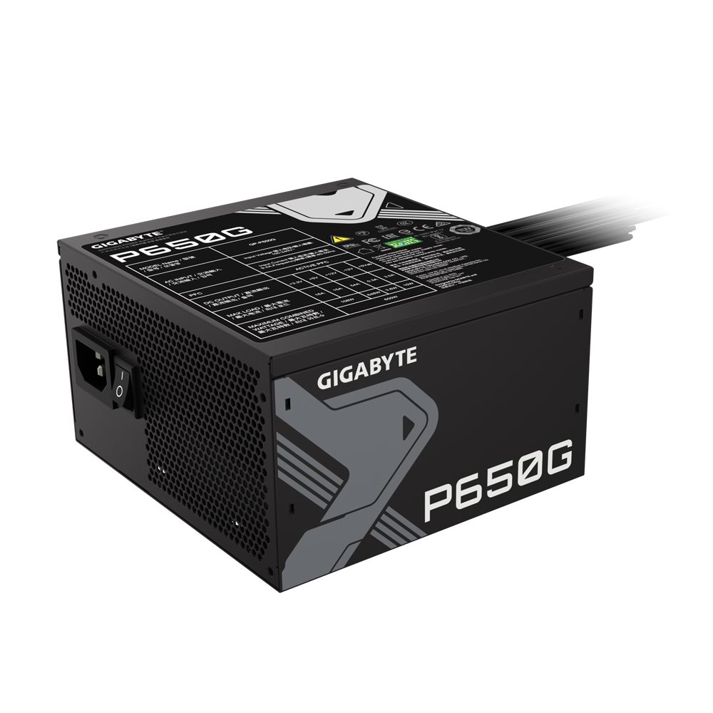 Zasilacz ATX 650W Gigabyte P650GM Modularny 80 Plus Gold