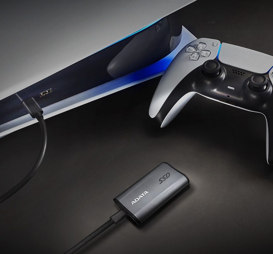 SSD USB 3.2 Type-C USB A 500GB Adata Elite SE880 Szary - obrazek 5