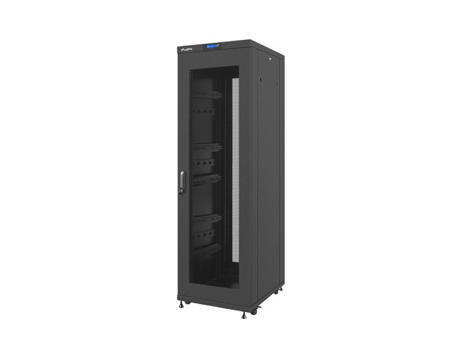 Szafa stojąca rack 19" 37U 600x800mm czarna (drzwi przednie performowane) LCD Lanberg - obrazek 5