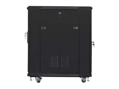 Szafa stojąca rack 19" 15U 600x800mm czarna (drzwi przednie szklane) Lanberg - obrazek 5