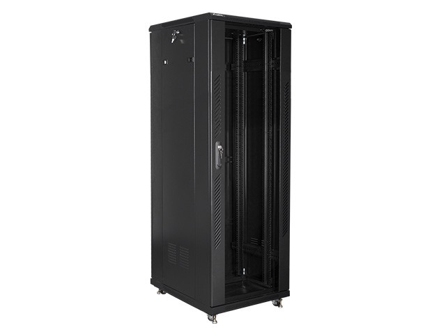 Szafa stojąca rack 19" 37U 600x800mm czarna (drzwi przednie performowane) Lanberg - obrazek 4