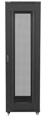 Szafa stojąca rack 19" 42U 800x1000mm czarna (drzwi przednie perforowane) Lanberg - obrazek 5