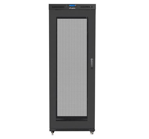 Szafa stojąca rack 19" 27U 800x1200mm czarna (drzwi przednie perforowane) LCD Lanberg - obrazek 5