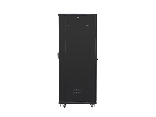 Szafa stojąca rack 19" 42U 800x800mm czarna (drzwi przednie szklane) Lanberg - obrazek 5