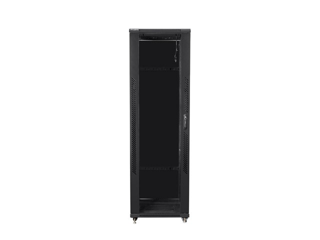Szafa stojąca rack 19" 42U 800x800mm czarna (drzwi przednie szklane) Lanberg - obrazek 2