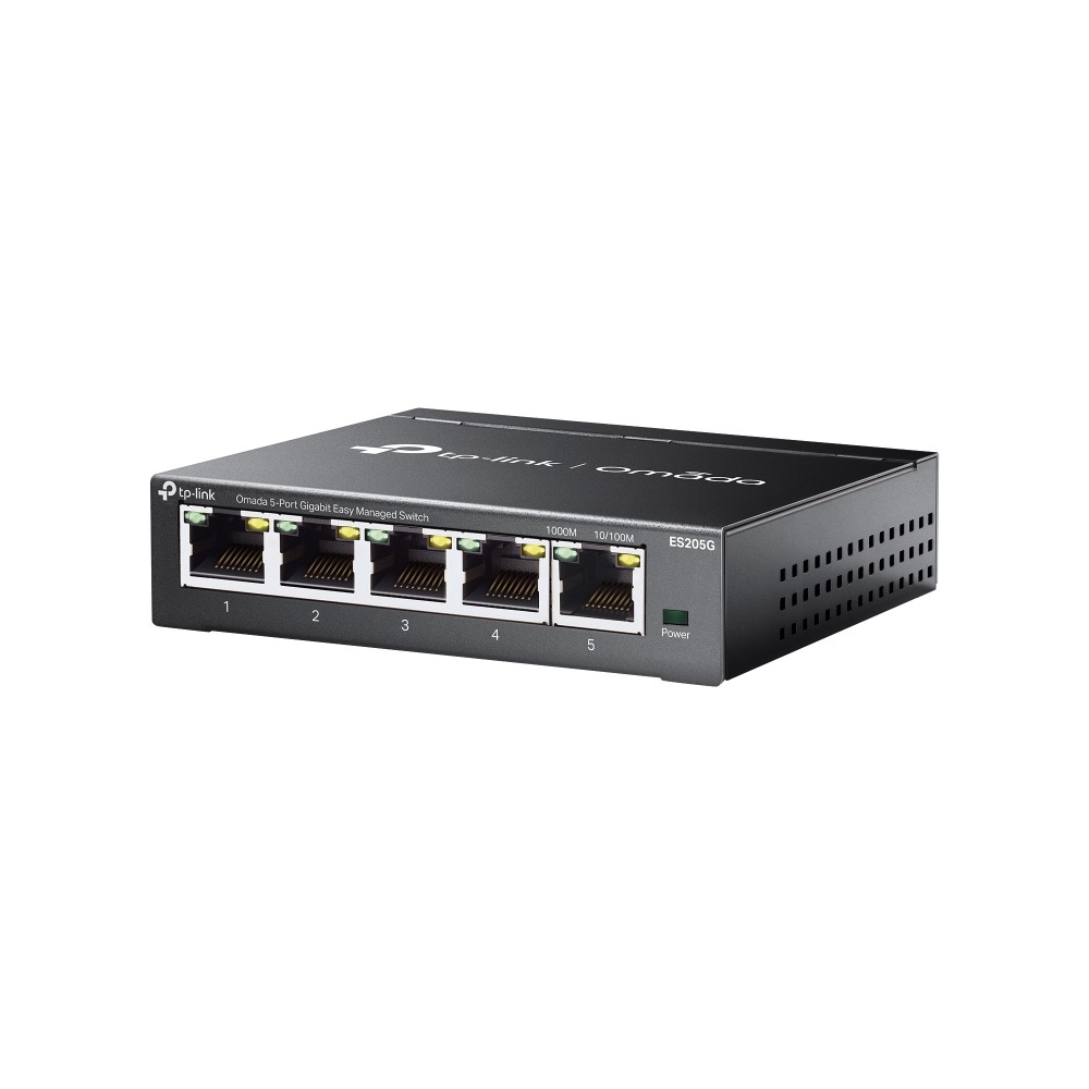 Switch TP-Link ES205G  5x10/100/1000 MB/s  Omada Easy Managed - Metalowa obudowa