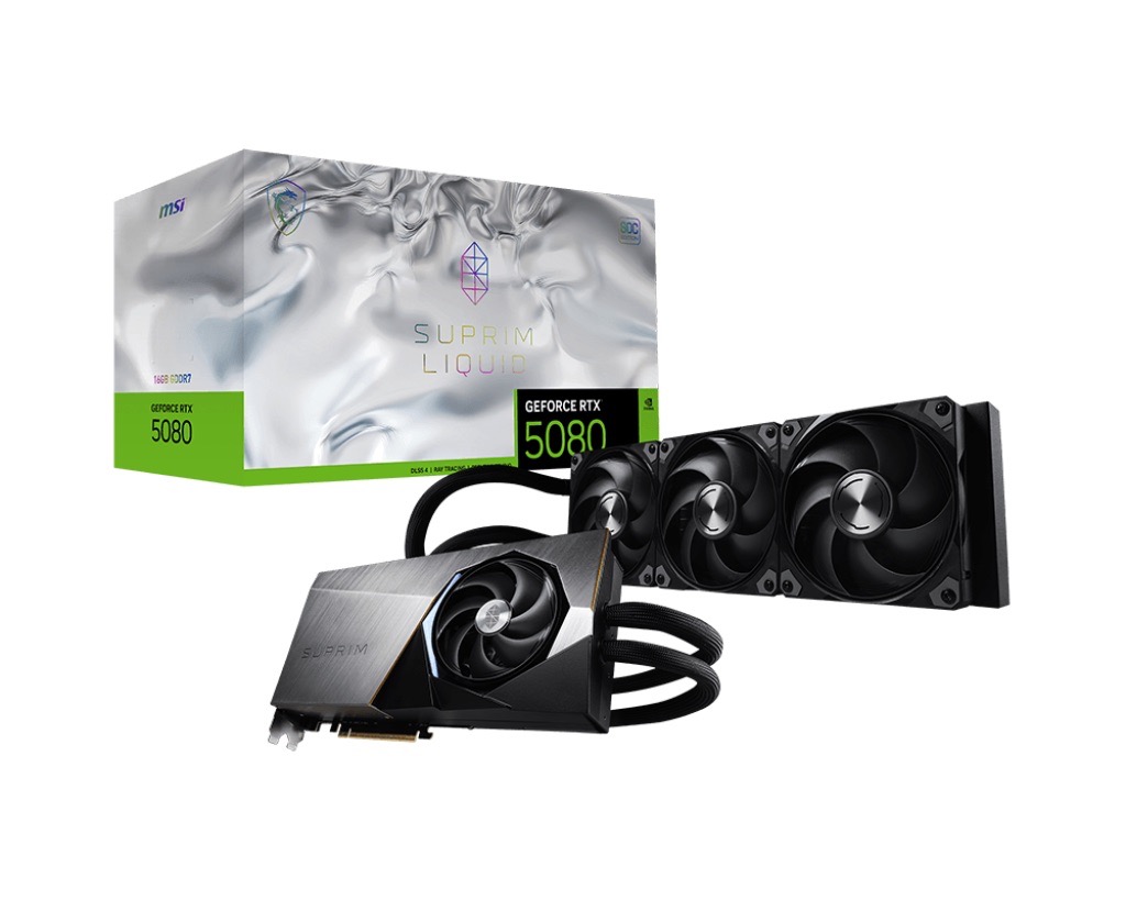 GeForce RTX 5080 16GB MSI Suprim Liquid SOC