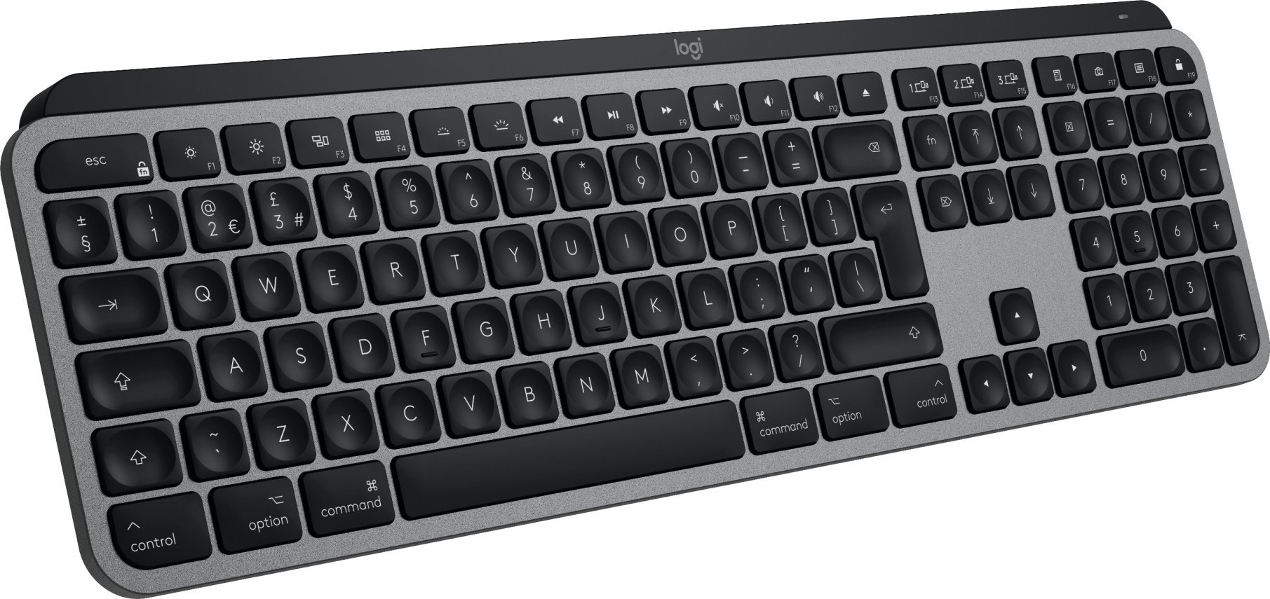 Klawiatura bezprzewodowa Logitech MX Keys S dla komputerów Mac Grafitowa