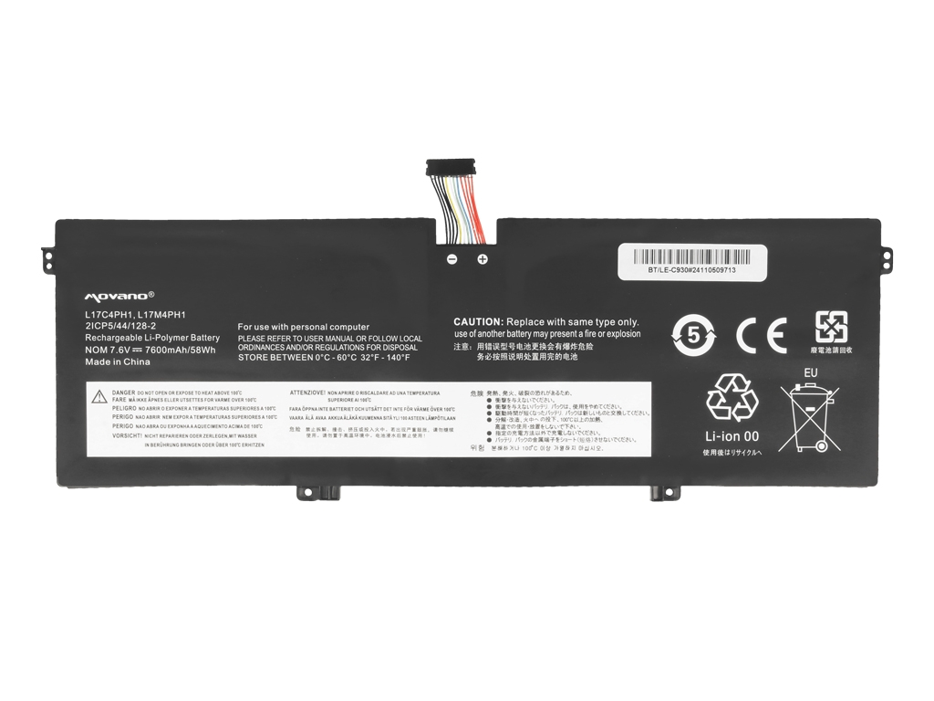 Bateria do laptopa Lenovo Yoga C930-13IKB 7.6 V 4600 mAh - obrazek 4