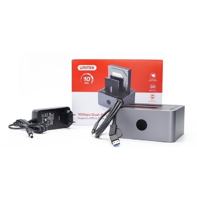 Stacja dokująca dla dysków HDD 2.5 i 3.5 USB Type-C Stacja klonująca Unitek - obrazek 5