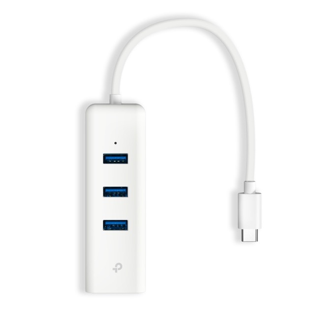 Karta sieciowa USB-C LAN Gigabit Ethernet 10/100/1000 Mb/s RJ45 + HUB USB TP-Link UE330C - obrazek 2
