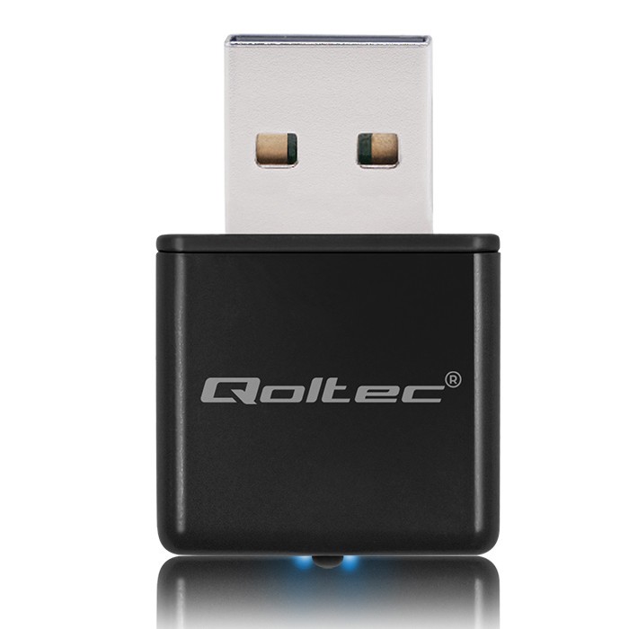 Bezprzewodowa karta sieciowa USB Wi-Fi 300Mbps 802.11n Qoltec Nano - obrazek 4