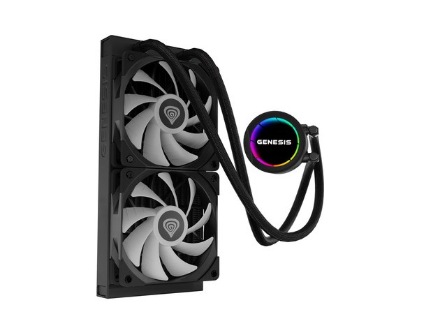 Chłodzenie wodne Genesis Hydria 240 ARGB Czarne - obrazek 2
