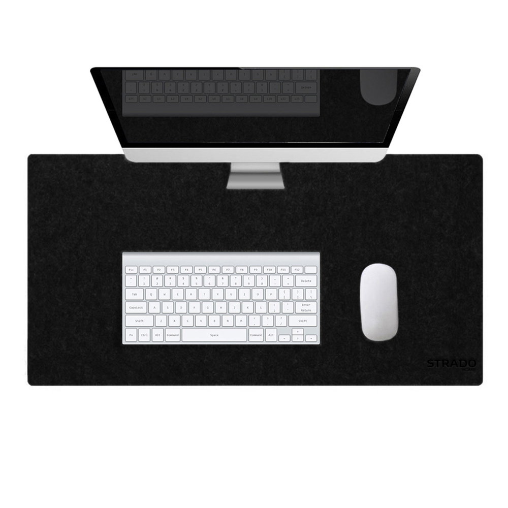 Podkładka pod mysz / mata ochronna na biurko  90 x 45 cm  Czarna