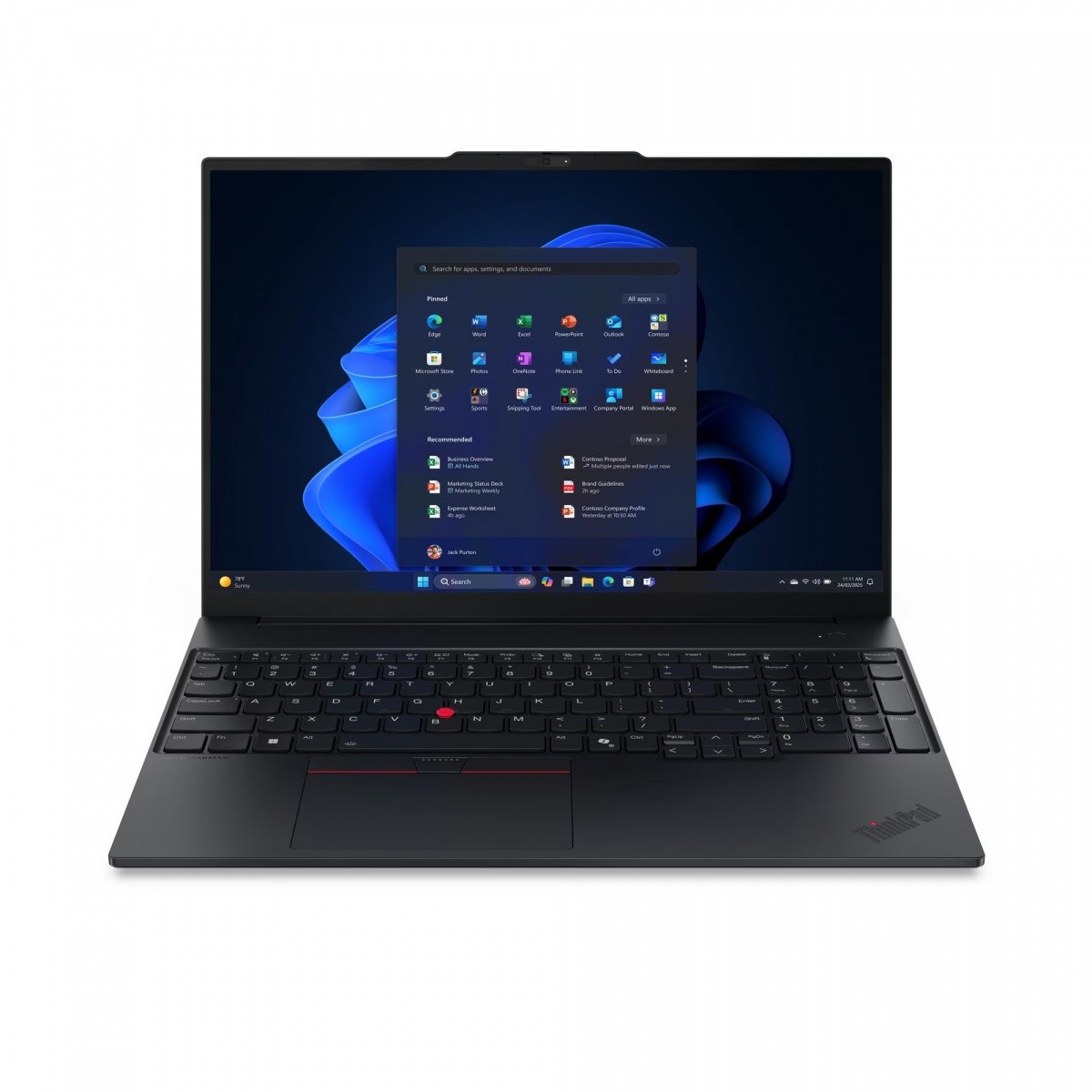 Laptop Lenovo ThinkPad E16 G3 16" WUXGA AMD Ryzen 7 250 16GB 512GB SSD MS Windows 11 Professional