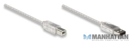 Kabel USB 2.0 A/B 1.8 m Manhattan - obrazek 3