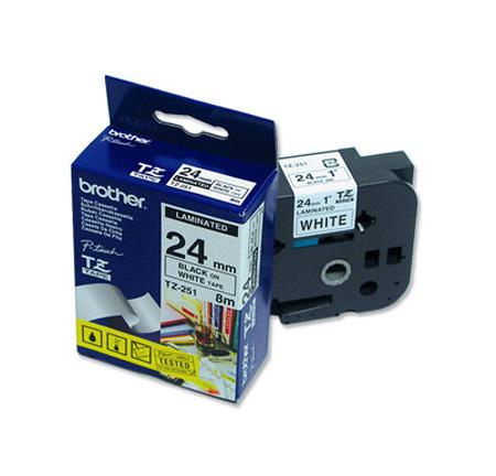 Taśma do drukarki etykiet Brother TZ251 Laminowana 24mm