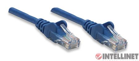 Kabel RJ45/RJ45 10 m Patchcord Kategoria 5e Niebieski - obrazek 2