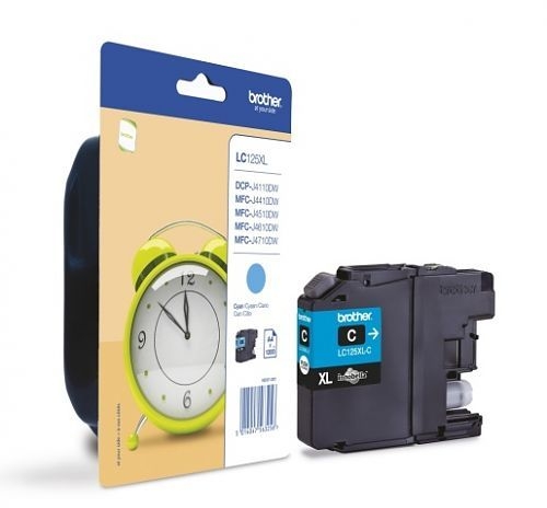 Tusz Brother  LC125XLC  Cyan  1200 str.