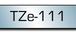 Taśma do drukarki etykiet Brother TZE111  6 mm Czarne na Przeźroczystym