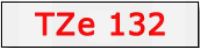 Taśma do drukarki etykiet Brother TZE132  12 mm Czerwone na Przeźroczystym