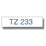 Taśma do drukarki etykiet Brother TZE233  12mm Niebieski na Białym