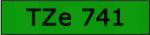 Taśma do drukarki etykiet Brother TZe741  18mm Czarny na Zielonym