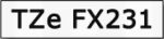 Taśma do drukarki etykiet Brother TZEFX231  12mm Czarny na Białym Flexible