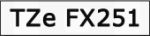 Taśma do drukarki etykiet Brother TZEFX251  24mm Czarny na Białym Flexible