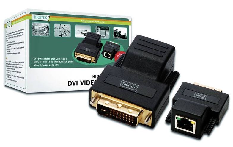 Extender DVI po skrętce kat.5e do 70m DS-54101 Digitus - obrazek 3