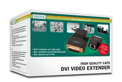 Extender DVI po skrętce kat.5e do 70m DS-54101 Digitus - obrazek 4