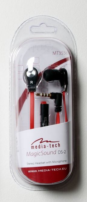Słuchawki Media-Tech MAGICSOUND DS-2 Czarno-Czerwone - obrazek 5