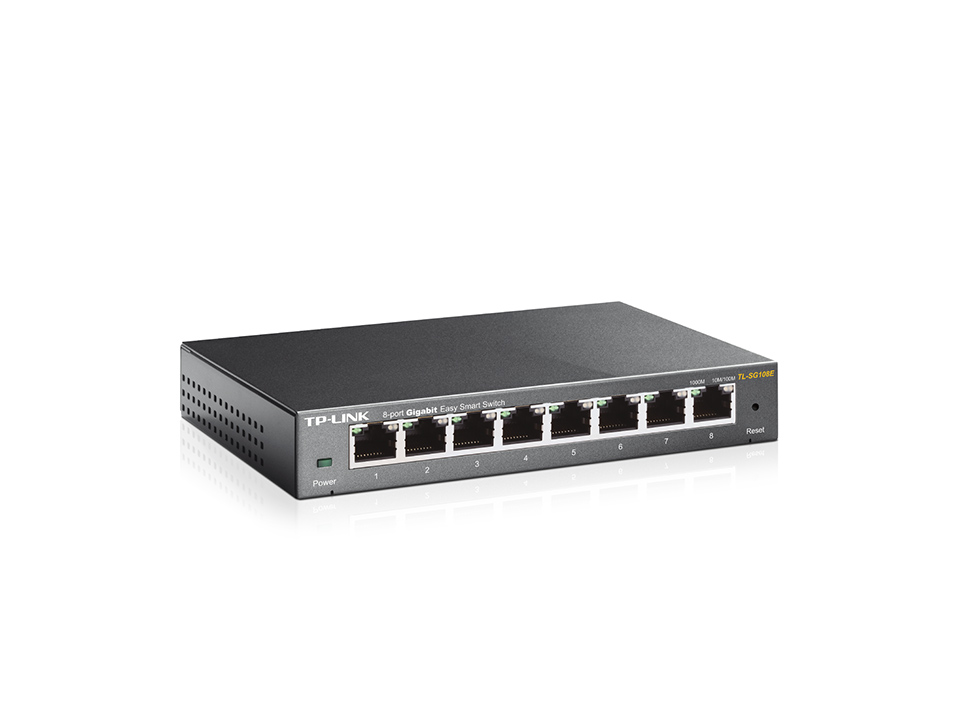 Switch TP-Link TL-SG108E 8x10/100/1000 MB/s Easy Smart - Metalowa obudowa - obrazek 2