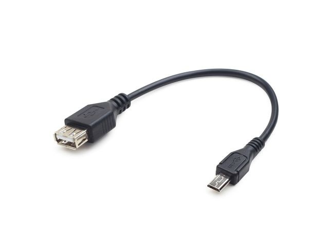 Kabel OTG USB 2.0 żeński na microUSB męski  Gembird