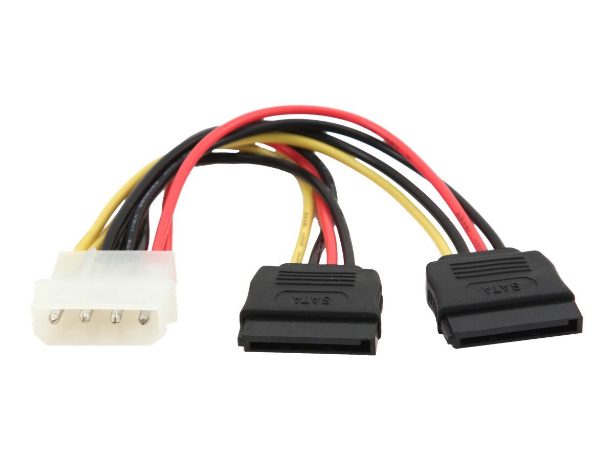 Kabel zasilający do dysków Molex na 2 x SATA  0.15 m  Gembird